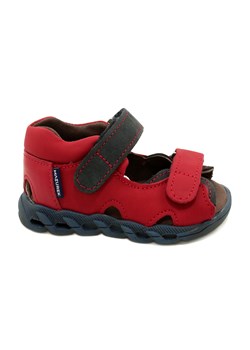 Sandałki na rzepy Mazurek 1363 Czerwony czerwone ze sklepu ButyModne.pl w kategorii Buciki niemowlęce - zdjęcie 157038774