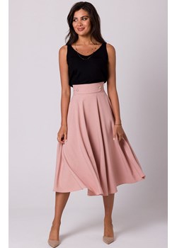 Spódnica z wysokim stanem w kolorze różowym B265, Kolor różowy, Rozmiar L, BE ze sklepu Primodo w kategorii Spódnice - zdjęcie 157040272