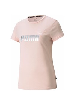 Koszulka damska Essentials+ Metallic Logo Puma ze sklepu SPORT-SHOP.pl w kategorii Bluzki damskie - zdjęcie 157047760