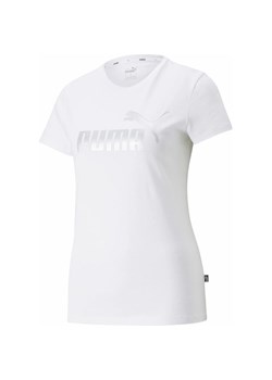Koszulka damska ESS+ Metallic Logo Tee Puma ze sklepu SPORT-SHOP.pl w kategorii Bluzki damskie - zdjęcie 157048801