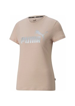 Koszulka damska ESS+ Metallic Logo Tee Puma ze sklepu SPORT-SHOP.pl w kategorii Bluzki damskie - zdjęcie 157049430
