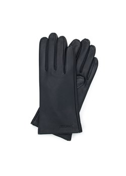 Damskie rękawiczki ze skóry proste czarne ze sklepu WITTCHEN w kategorii Rękawiczki damskie - zdjęcie 157050244