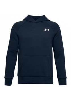 Chłopięca bluza treningowa z kapturem UNDER ARMOUR UA RIVAL COTTON HOODIE ze sklepu Sportstylestory.com w kategorii Bluzy chłopięce - zdjęcie 157052263