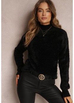 Czarny Sweter Wełniany Merrill ze sklepu Renee odzież w kategorii Swetry damskie - zdjęcie 157053514