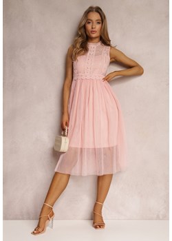 Różowa Sukienka Lawrence ze sklepu Renee odzież w kategorii Sukienki - zdjęcie 157053671