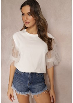 Biała Bluzka Hyros ze sklepu Renee odzież w kategorii Bluzki damskie - zdjęcie 157053801