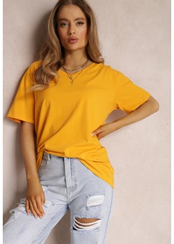 Żółty T-shirt Nikoneus ze sklepu Renee odzież w kategorii Bluzki damskie - zdjęcie 157053830