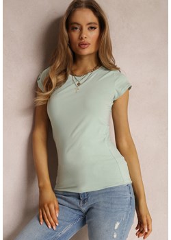 Miętowy T-shirt Ariema ze sklepu Renee odzież w kategorii Bluzki damskie - zdjęcie 157053880