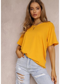 Żółty T-shirt Eraela ze sklepu Renee odzież w kategorii Bluzki damskie - zdjęcie 157053900