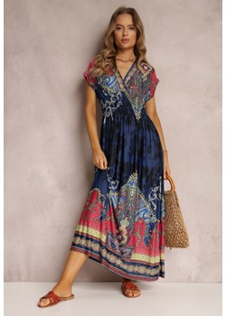 Granatowa Sukienka Nalori ze sklepu Renee odzież w kategorii Sukienki - zdjęcie 157054100