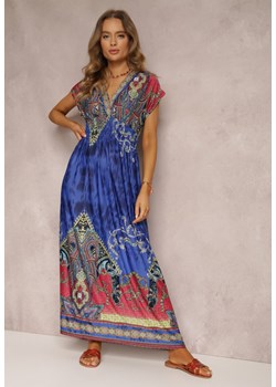Niebieska Sukienka Nalori ze sklepu Renee odzież w kategorii Sukienki - zdjęcie 157054110