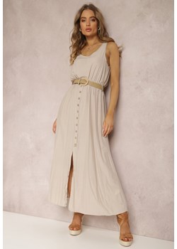 Jasnobeżowa Sukienka Loraeshell ze sklepu Renee odzież w kategorii Sukienki - zdjęcie 157054273