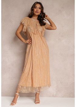 Beżowa Sukienka Katalina ze sklepu Renee odzież w kategorii Sukienki - zdjęcie 157054440