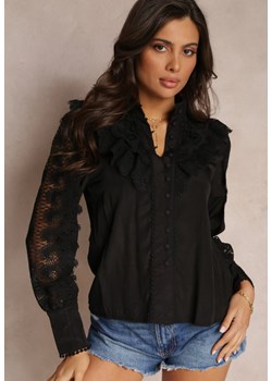 Czarna Koszula Meridtila ze sklepu Renee odzież w kategorii Bluzki damskie - zdjęcie 157054494