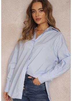 Jasnoniebieska Koszula Bawełniana Aquida ze sklepu Renee odzież w kategorii Koszule damskie - zdjęcie 157054970