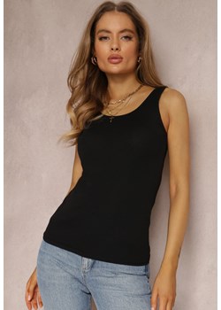 Czarny Top Bawełniany Ianmaer ze sklepu Renee odzież w kategorii Bluzki damskie - zdjęcie 157055192