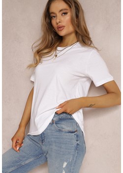 Biały T-shirt Errona ze sklepu Renee odzież w kategorii Bluzki damskie - zdjęcie 157055202