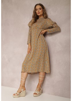 Jasnożółta Sukienka Elinele ze sklepu Renee odzież w kategorii Sukienki - zdjęcie 157055430