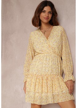 Żółta Sukienka Kyrinda ze sklepu Renee odzież w kategorii Sukienki - zdjęcie 157055510