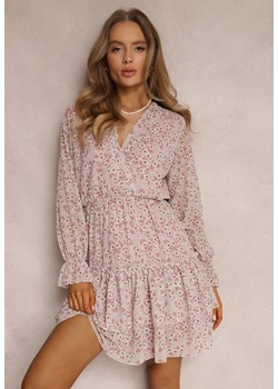 Jasnoróżowa Sukienka Kyrinda ze sklepu Renee odzież w kategorii Sukienki - zdjęcie 157055520