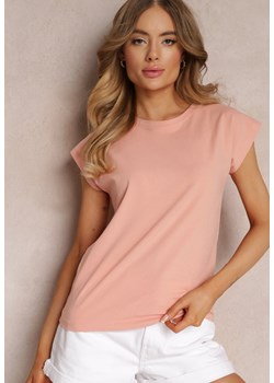 Różowy T-shirt Prixelis ze sklepu Renee odzież w kategorii Bluzki damskie - zdjęcie 157055800
