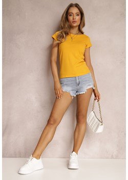 Żółty T-shirt Nephiphi ze sklepu Renee odzież w kategorii Bluzki damskie - zdjęcie 157055813
