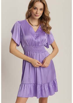 Fioletowa Sukienka Anthenia ze sklepu Renee odzież w kategorii Sukienki - zdjęcie 157055990