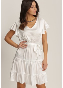Biała Sukienka Rhelixia ze sklepu Renee odzież w kategorii Sukienki - zdjęcie 157055994