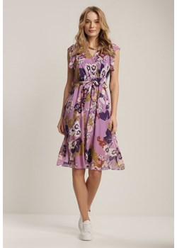 Liliowa Sukienka Acalephise ze sklepu Renee odzież w kategorii Sukienki - zdjęcie 157056134