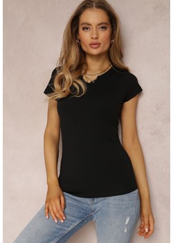 Czarny T-shirt Petomeine ze sklepu Renee odzież w kategorii Bluzki damskie - zdjęcie 157056492