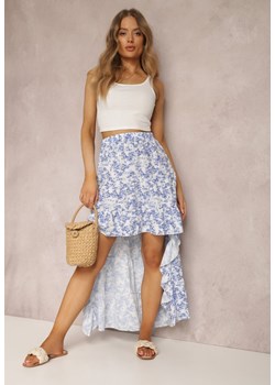Biało-Niebieska Spódnica Hysassa ze sklepu Renee odzież w kategorii Spódnice - zdjęcie 157056780