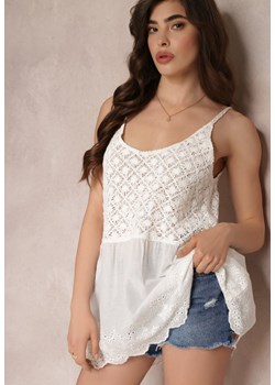 Biały Top Szydełkowy Arethishia ze sklepu Renee odzież w kategorii Bluzki damskie - zdjęcie 157057202