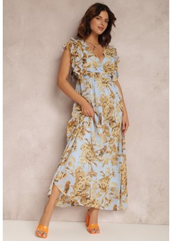Jasnoniebieska Sukienka Iphariko ze sklepu Renee odzież w kategorii Sukienki - zdjęcie 157057422