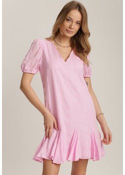 Jasnoróżowa Sukienka Jennirissa ze sklepu Renee odzież w kategorii Sukienki - zdjęcie 157057491