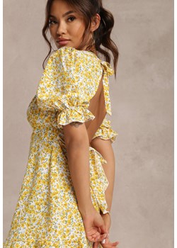 Żółta Sukienka Gaelina ze sklepu Renee odzież w kategorii Sukienki - zdjęcie 157057942