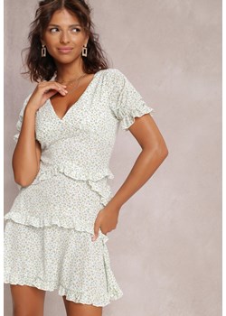 Biała Sukienka Thyxethe ze sklepu Renee odzież w kategorii Sukienki - zdjęcie 157058041