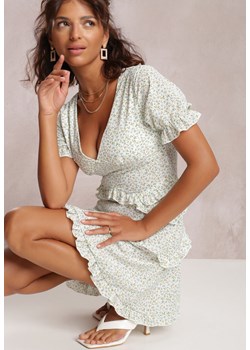 Biała Sukienka Thyxethe ze sklepu Renee odzież w kategorii Sukienki - zdjęcie 157058042