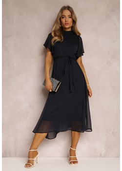 Granatowa Sukienka Syrissis ze sklepu Renee odzież w kategorii Sukienki - zdjęcie 157058192