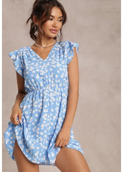Niebieska Sukienka Sagisa ze sklepu Renee odzież w kategorii Sukienki - zdjęcie 157058262