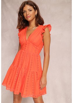 Pomarańczowa Sukienka Rogis ze sklepu Renee odzież w kategorii Sukienki - zdjęcie 157058272