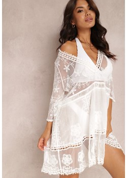 Biała Sukienka Leuseis ze sklepu Renee odzież w kategorii Odzież plażowa - zdjęcie 157058642