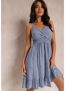 Niebieska Sukienka Abellu ze sklepu Renee odzież w kategorii Sukienki - zdjęcie 157058702