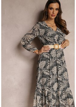 Czarno-Szara Sukienka Pickle ze sklepu Renee odzież w kategorii Sukienki - zdjęcie 157059253