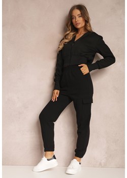 Czarne Spodnie Mesyore ze sklepu Renee odzież w kategorii Spodnie damskie - zdjęcie 157059454