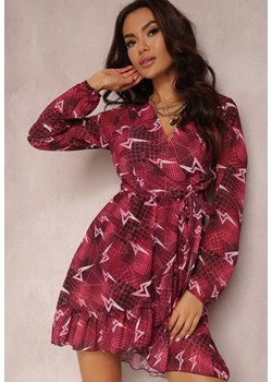 Bordowa Sukienka Dhonya ze sklepu Renee odzież w kategorii Sukienki - zdjęcie 157059834
