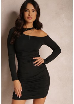 Czarna Sukienka Eunassa ze sklepu Renee odzież w kategorii Sukienki - zdjęcie 157059931