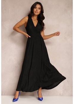 Czarna Sukienka Sematea ze sklepu Renee odzież w kategorii Sukienki - zdjęcie 157060003