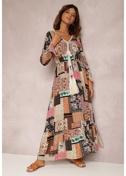 Beżowa Sukienka Althithoe ze sklepu Renee odzież w kategorii Sukienki - zdjęcie 157060631