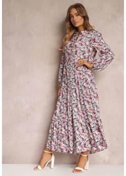 Biało-Różowa Sukienka Coredeia ze sklepu Renee odzież w kategorii Sukienki - zdjęcie 157060651