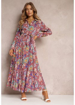 Ciemnoróżowa Sukienka Phellane ze sklepu Renee odzież w kategorii Sukienki - zdjęcie 157060714